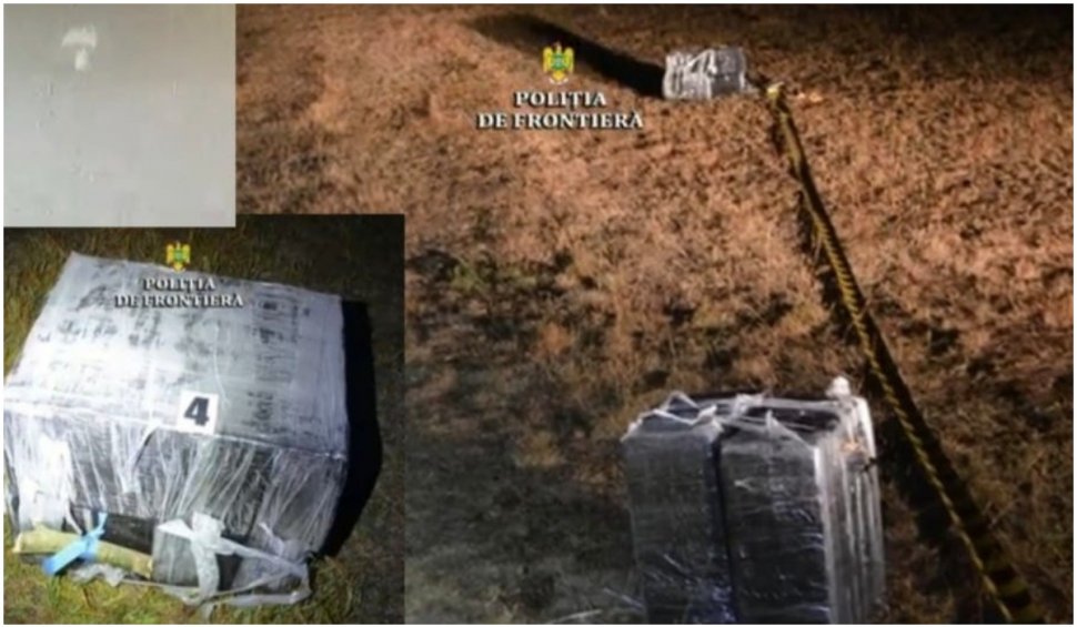 Țigări transportate cu parapanta din Ucraina, confiscate de polițiștii de frontieră din Sighetul Marmației