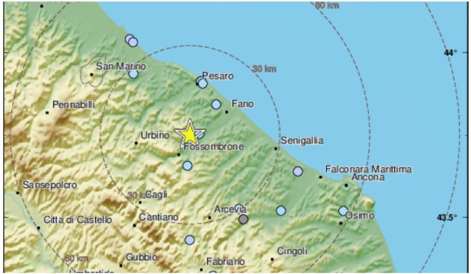 Italia, lovită de două cutremure, la 3 minute distanță. Au fost resimțite în mai multe zone 