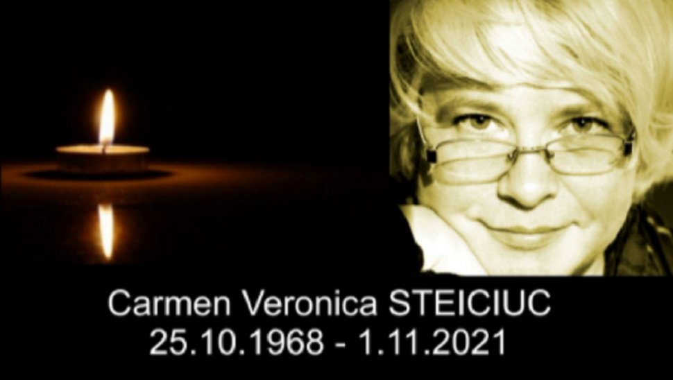 Poeta Carmen Veronica Steiciuc a murit după ce s-a infectat cu noul coronavirus