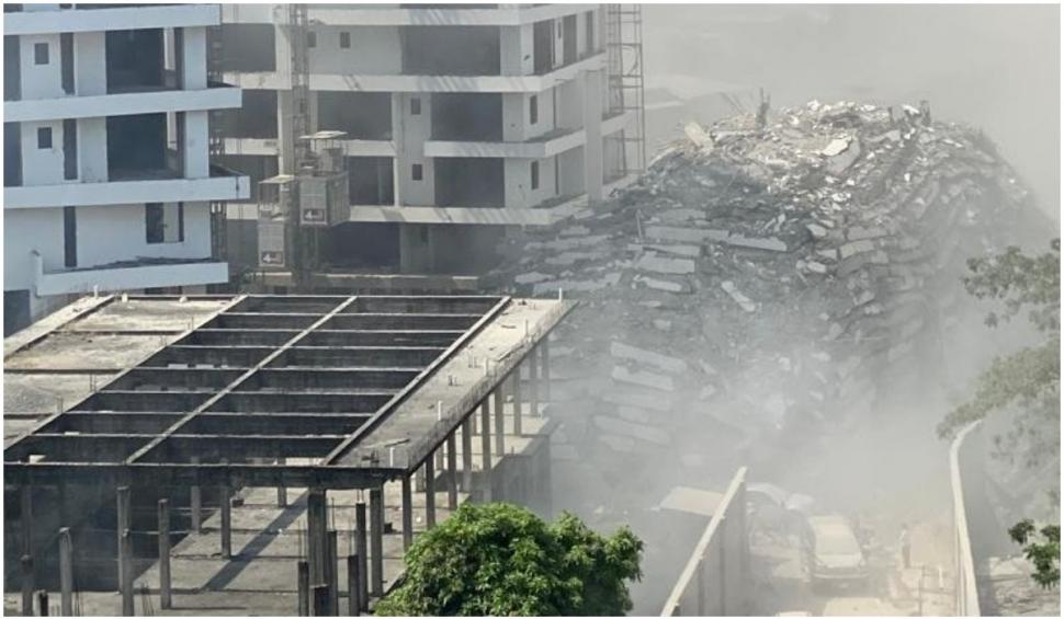 O clădire cu 22 de etaje s-a prăbușit în Nigeria peste 100 de muncitori: „Am crezut că este cutremur” 733975