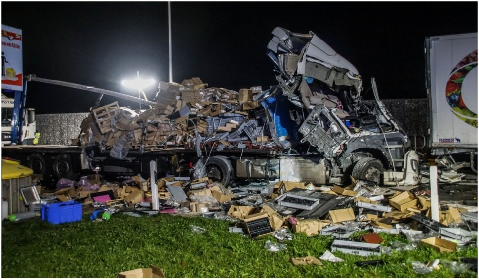 Un şofer român de TIR a murit într-o parcare din Germania, după un impact devastator