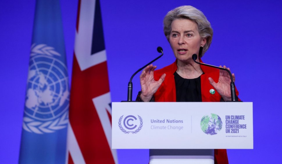 UE va percepe o taxă vamală pe CO2. Ursula von der Leyen a făcut anunțul la summitul COP26