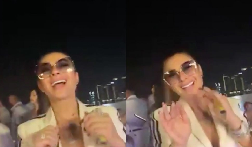Anamaria Prodan, distracție în Dubai, alături de alte vedete din România. Prietenii râd când îl sărută din greșeală pe Eduard Eremia