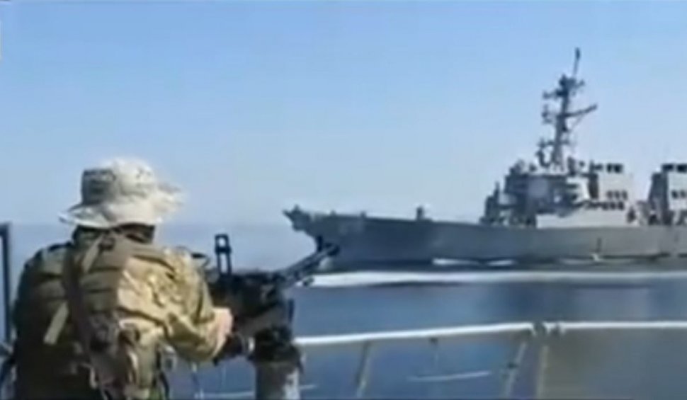 Incident grav în Golful Oman: Iranul a difuzat imagini cu nave de război americane și pretinde că a împiedicat capturarea unui petrolier