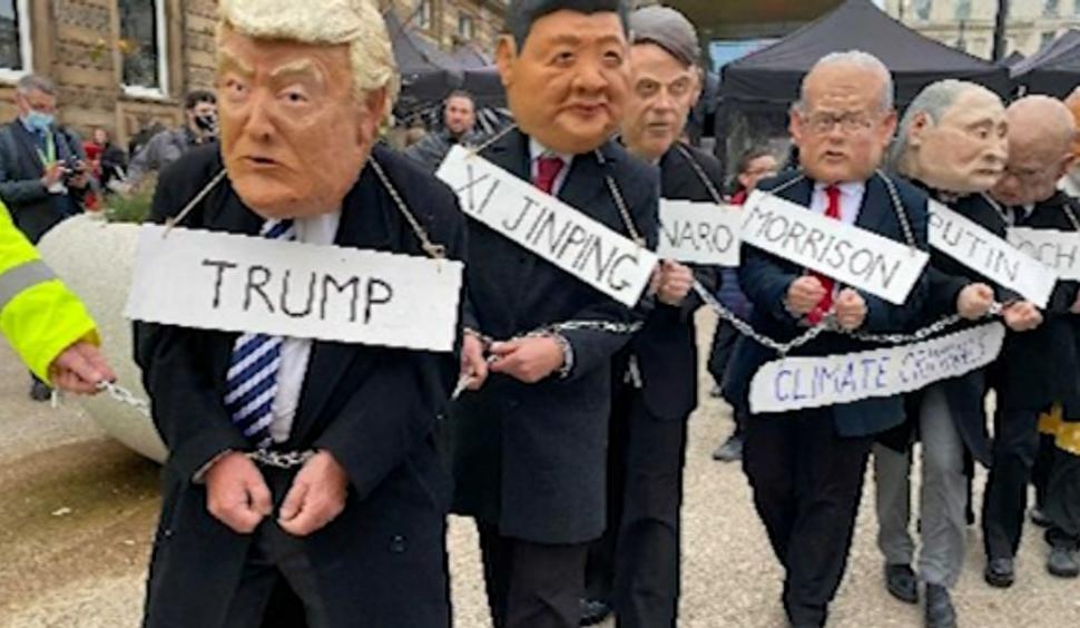 COP26. Greta Thunberg: "Summit-ul climatic, un eșec". Donald Trump, Xi Jinping, Vladimir Putin și Jair Bolsonaro, plimbați în cătușe la protest 734713