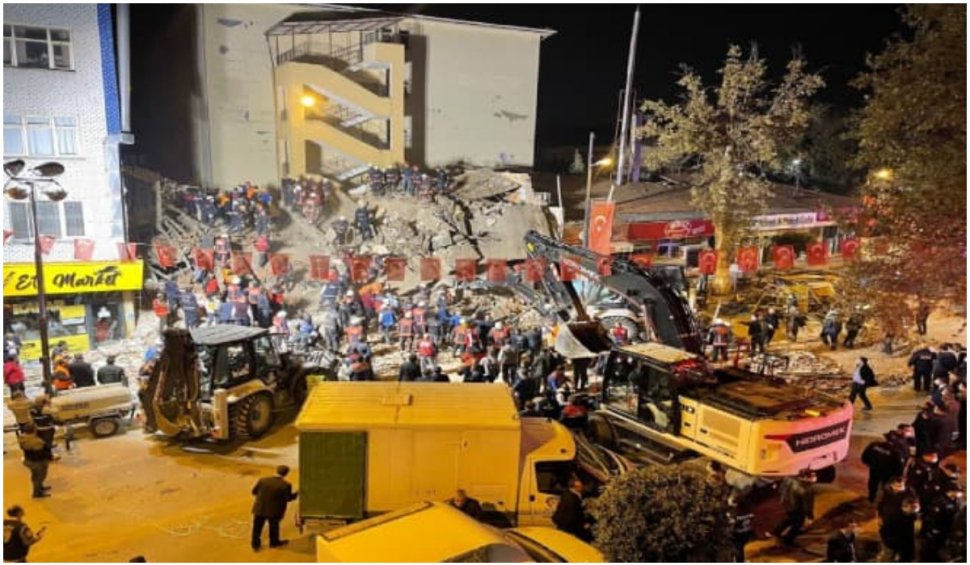 13 oameni au fost răniți după ce o clădire s-a prăbușit în Turcia