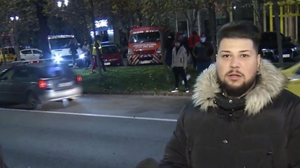 Un şofer a intrat cu maşina în fântâna arteziană din Piaţa Unirii 735900