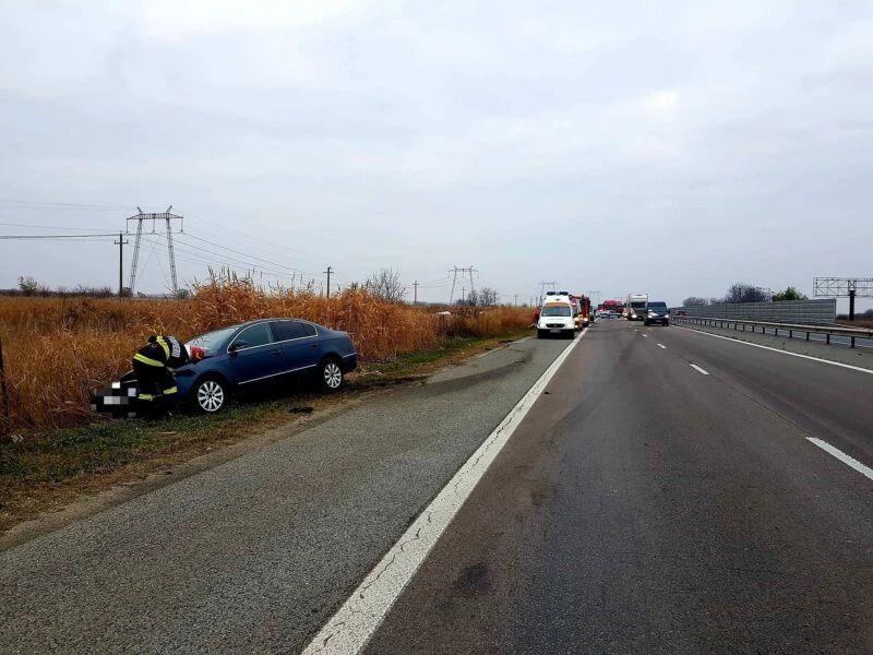 Grav accident rutier pe Autostrada București - Pitești. Se intervine cu elicopterul!  736315