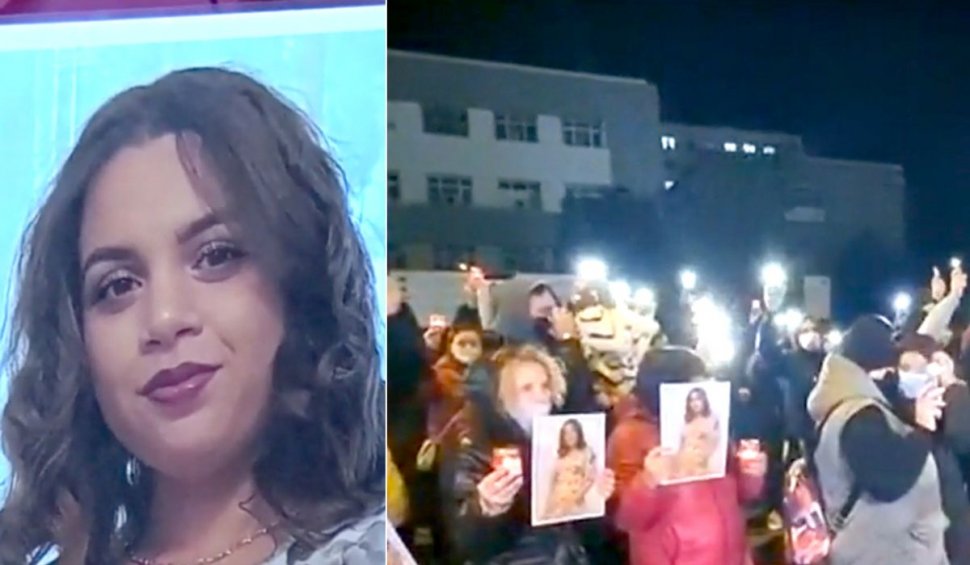 Protest în fața Spitalului Județean Galați, unde oamenii mor cu zile. Rudele Mihaelei, studenta la Medicină, își strigă disperarea
