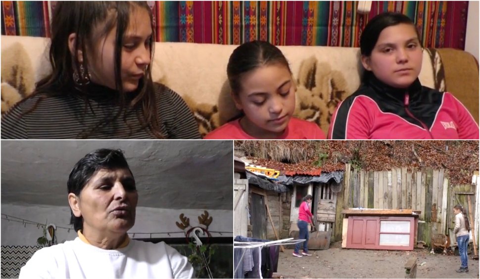 Trei surori, rămase fără părinți, locuiesc într-o casă de chirpici cu bunica lor, în Râșnov. ”Eu mi-aș dori niște lemne, să nu mai mergem în pădure iarna”
