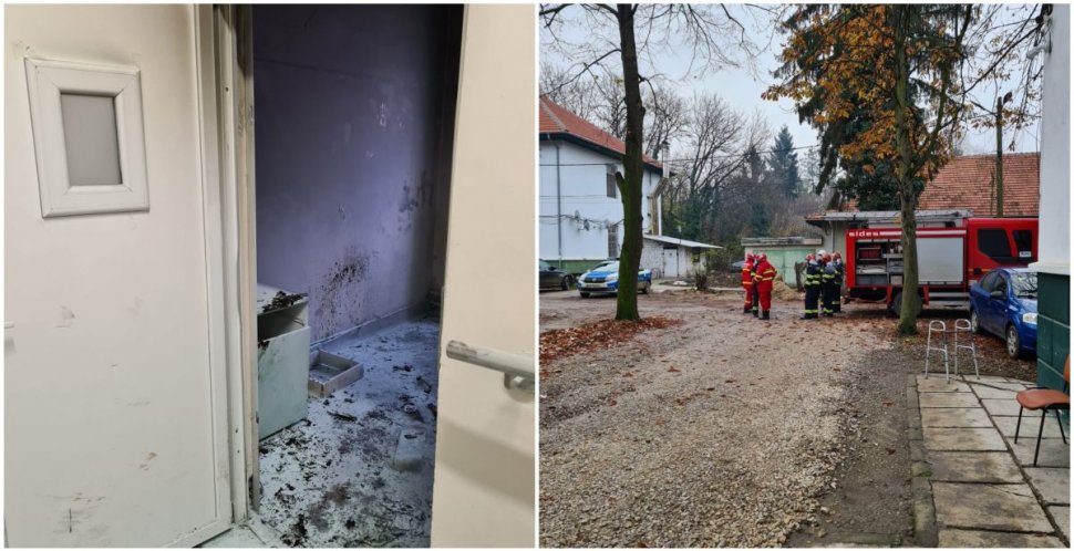 Incendiu la Spitalul de Psihiatrie din Gătaia, Timiș. 41 de persoane au fost evacuate