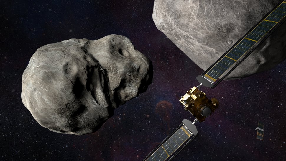 NASA a lansat o sondă care se va zdrobi de un asteroid, pentru a-i schimba traiectoria. Scenariul a fost dramatizat în filmul catastrofic Armageddon