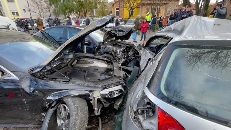 Două persoane, spulberate pe trecerea de pietoni de un cunoscut om de afaceri din Timișoara. Acesta ar fi avut peste 200 km/h 738675