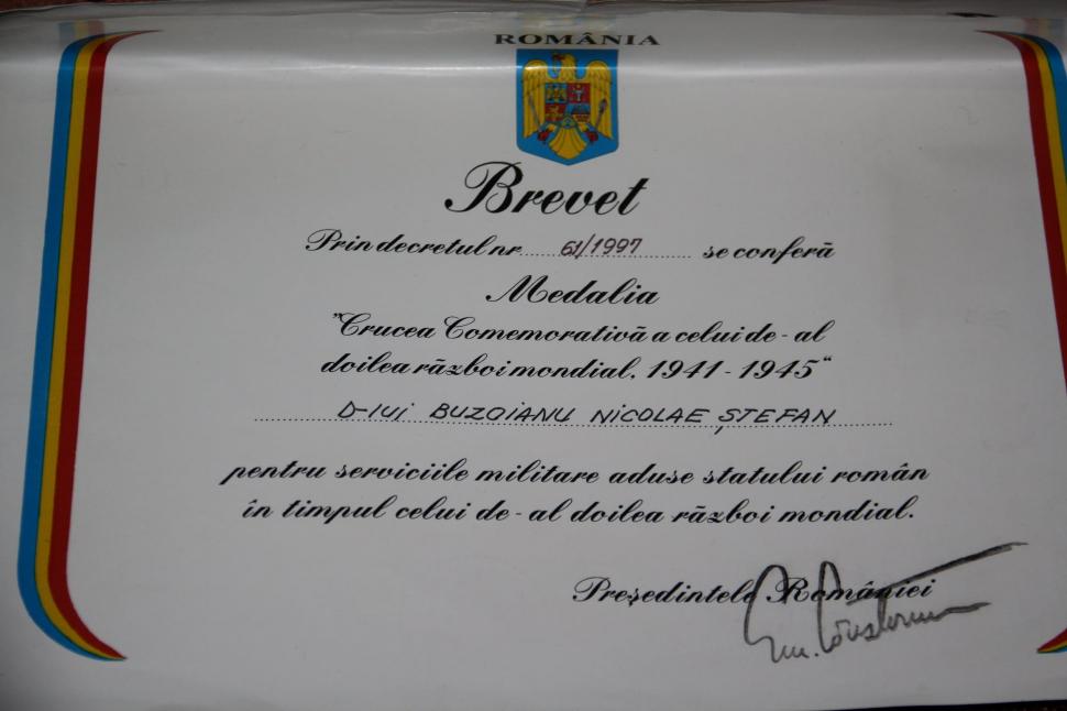 Veteranul de război care trăiește de 8 decenii cu un glonț lângă inimă. "Am stat peste o lună în spital, iar, ulterior, comisia de evaluare a decis să revin pe front" 738979
