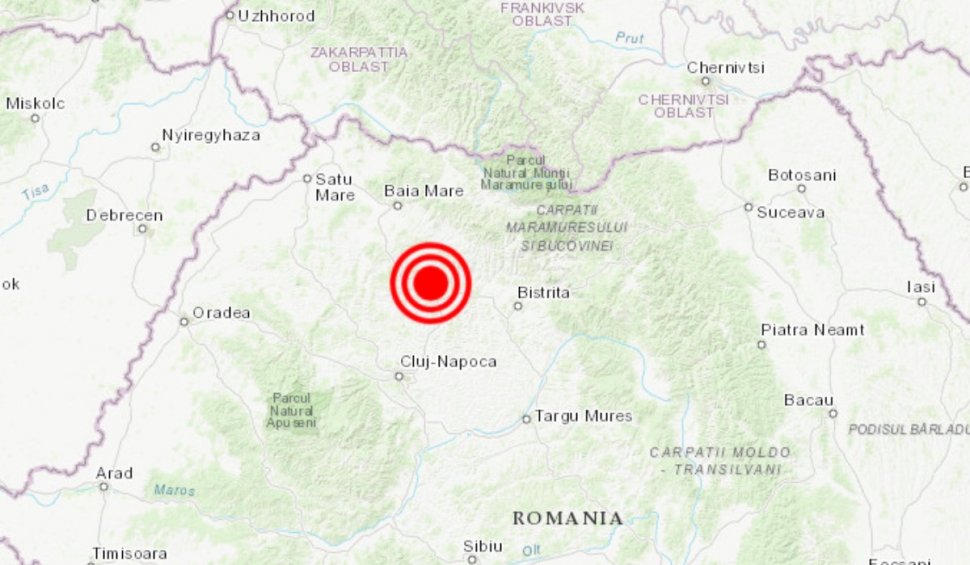 Cutremur de suprafață în apropiere de Cluj-Napoca