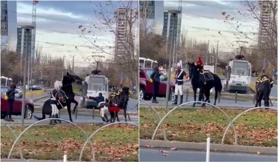 Un militar cade de pe cal în timpul paradei de 1 Decembrie, în București