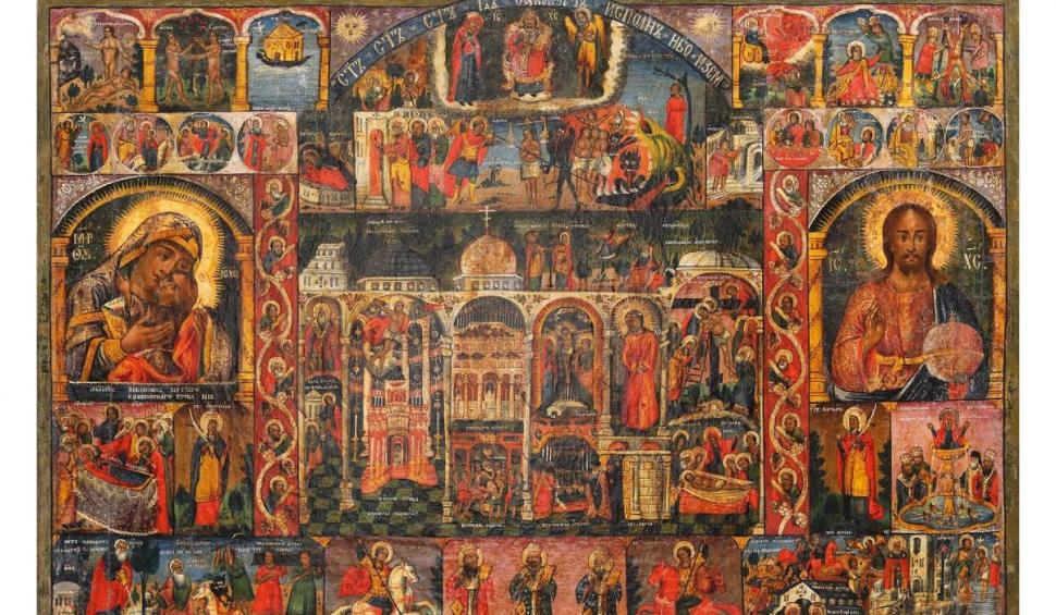 Icoana semnată de părintele Arsenie Boca, vândută pentru mii de euro la licitație 740055