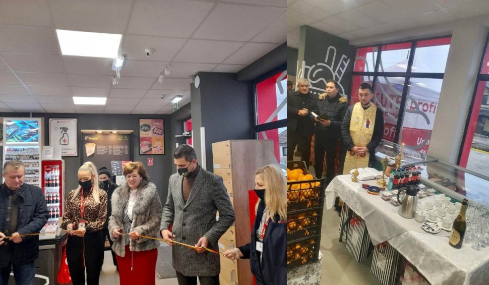 Supermarket din județul Cluj inaugurat cu tăiere de panglică şi slujbă de sfinţire