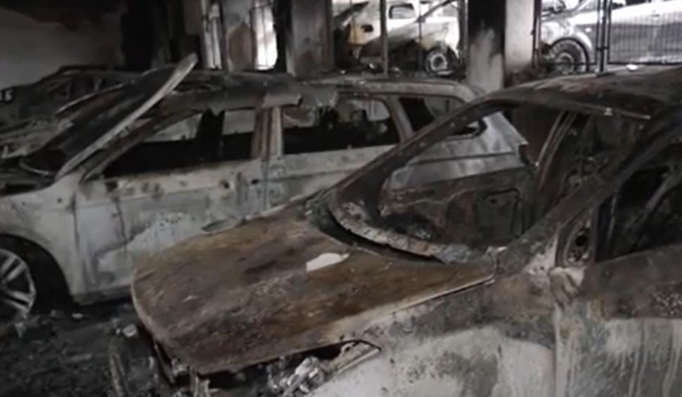 Noi imagini de la incendiul devastator care a mistuit un bloc din Constanţa 741560