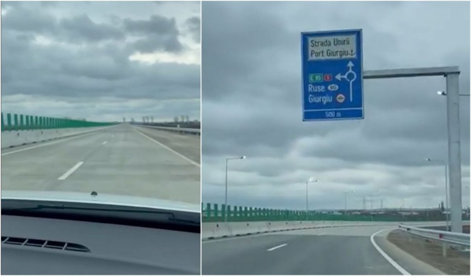 Oficial din Transporturi: "Drumul de intrare în ţară dinspre Bulgaria, dat în circulaţie luni. E prima `autostradă nemțească` din România"