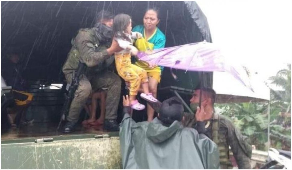 375 de morți și 500 de răniți în Filipine, după ce taifunul Rai a măturat totul în cale