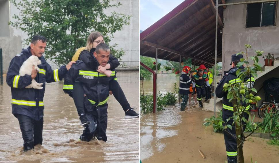 Imagini apocaliptice cu inundaţiile din ţară. Sute de familii au rămas izolate: "Ne este frică" 742665