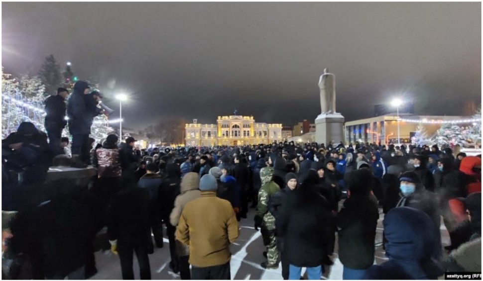 Proteste în Kazahstan după decizia guvernului de a ridica plafonul preţurilor la gaz