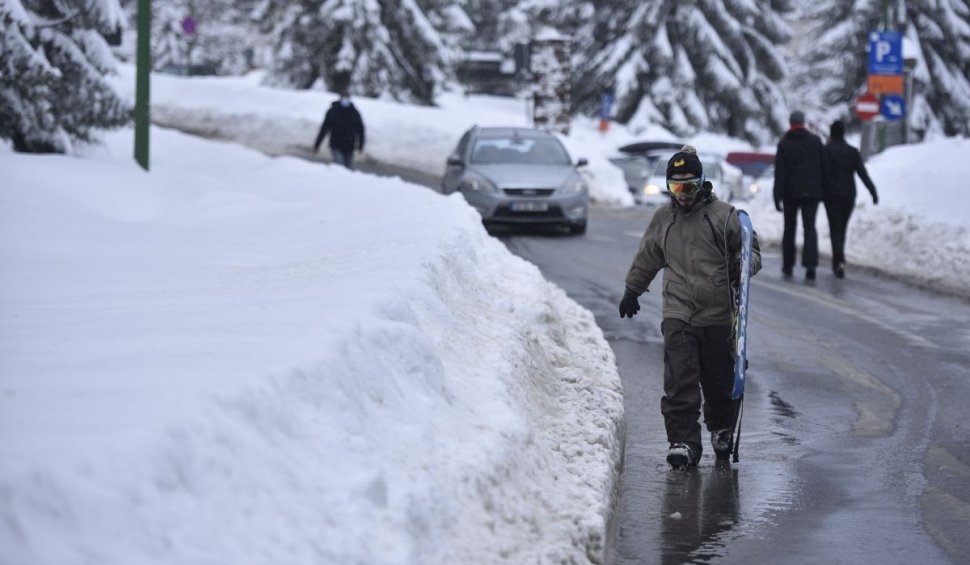 Grosimea stratului de zăpadă în România, 6 ianuarie 2022