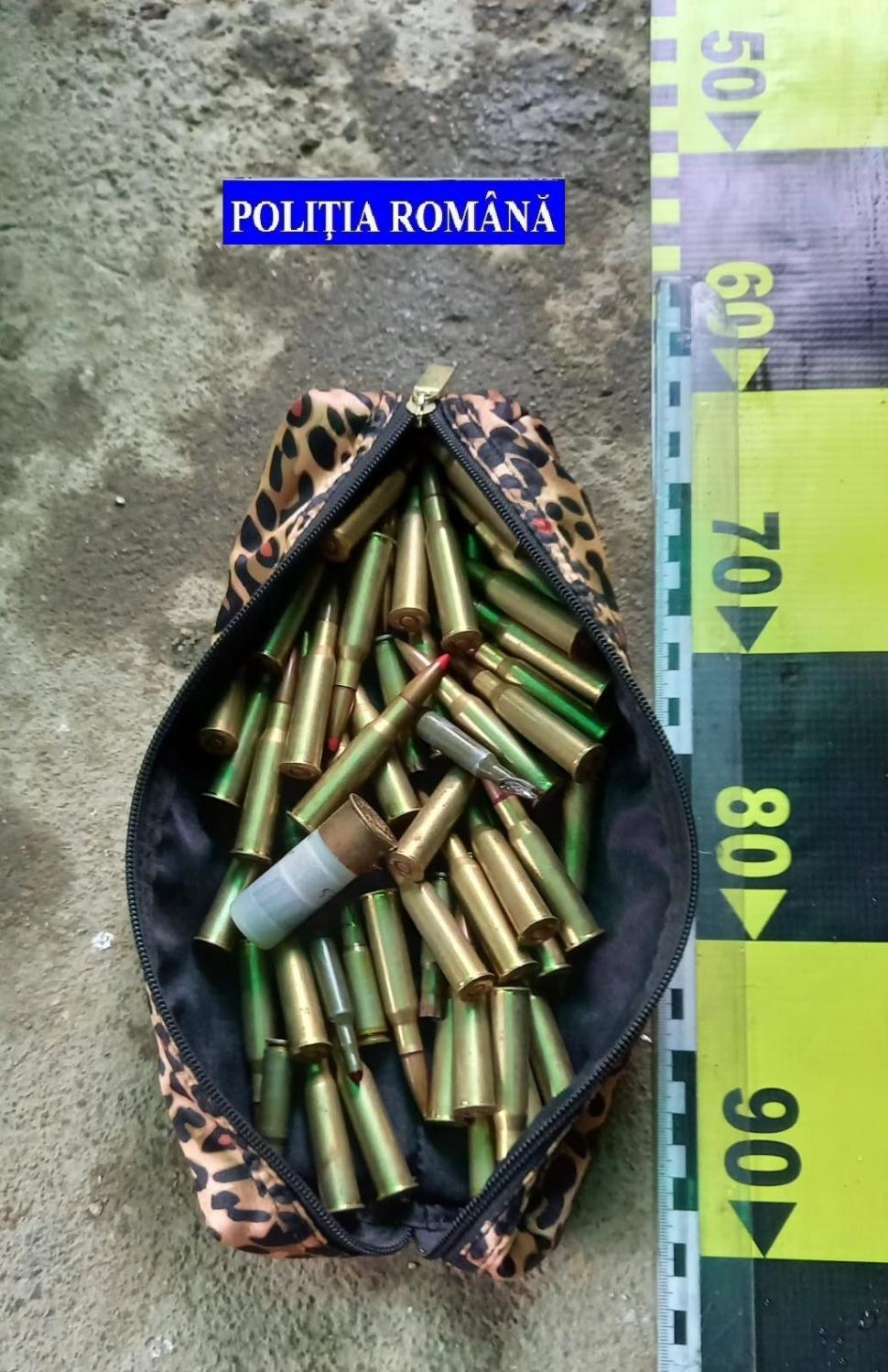 Grenade, pistoale şi sute de cartuşe, găsite în casa unui tânăr din Vulcan 744922