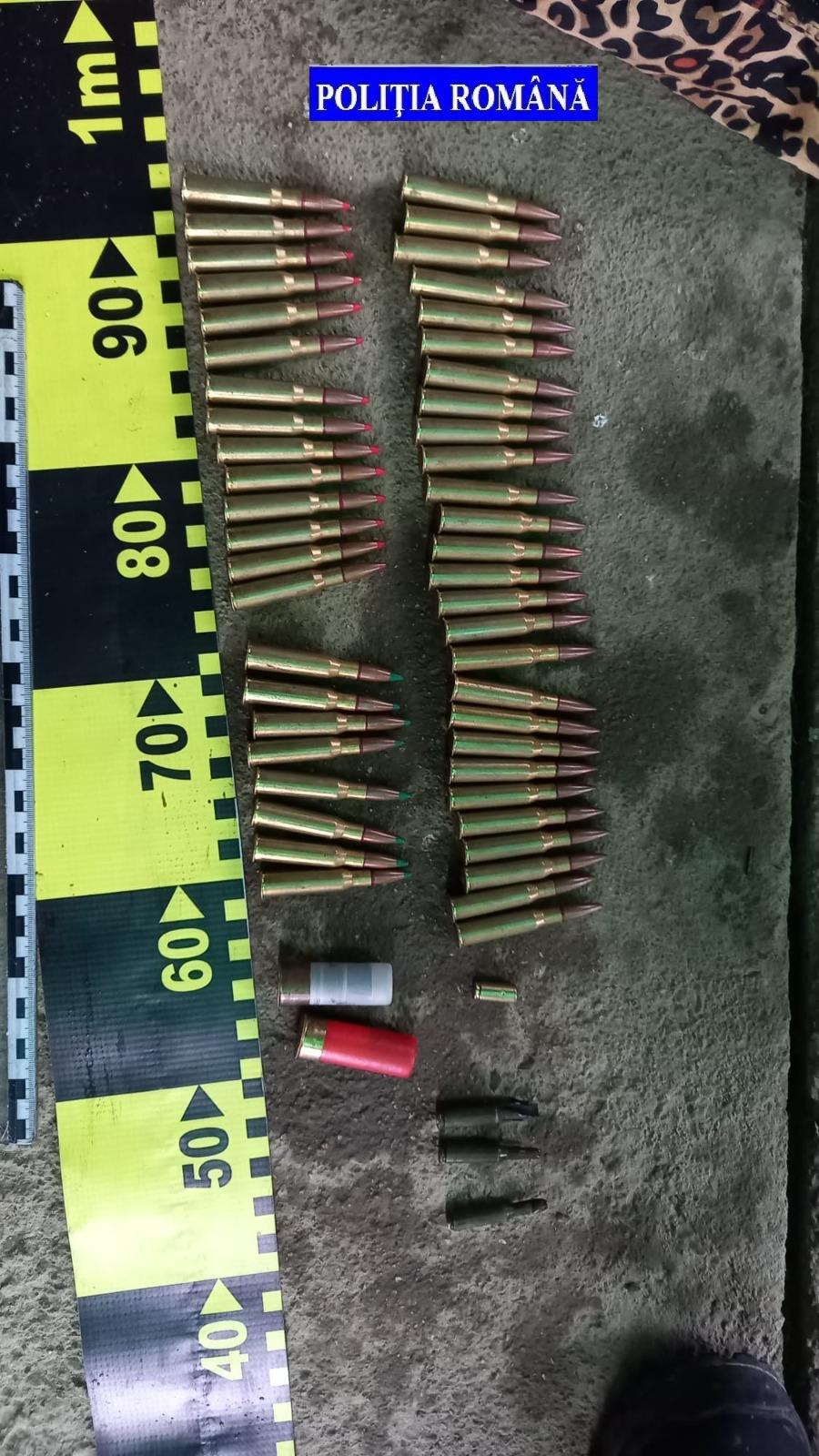 Grenade, pistoale şi sute de cartuşe, găsite în casa unui tânăr din Vulcan 744924