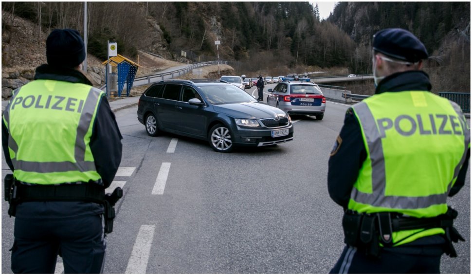 Un șofer de TIR român a făcut accident și s-a ascuns de polițiști în tufișuri, în Austria