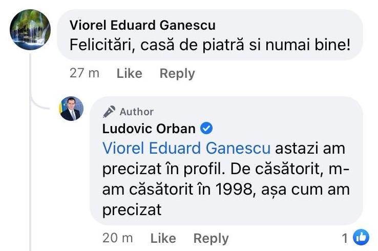Festival de comentarii pe pagina de Facebook a lui Ludovic Orban: "Vărule, îţi arde de măritiş?" 746616