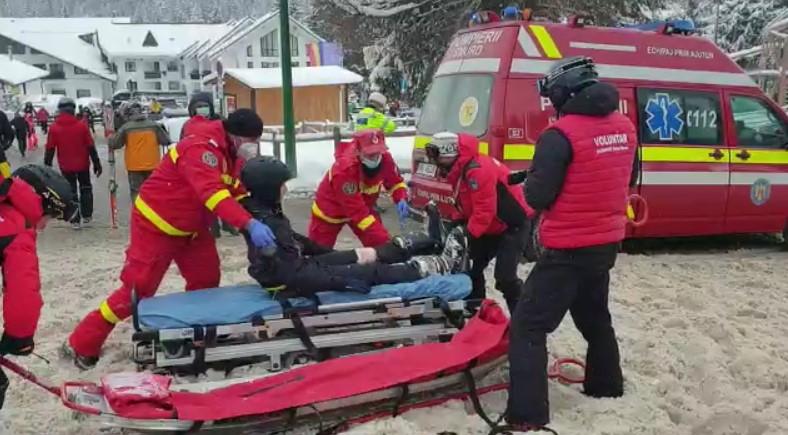 Copil accidentat grav pe pârtia din Brașov! Schiul i-a secționat genunchiul 746962