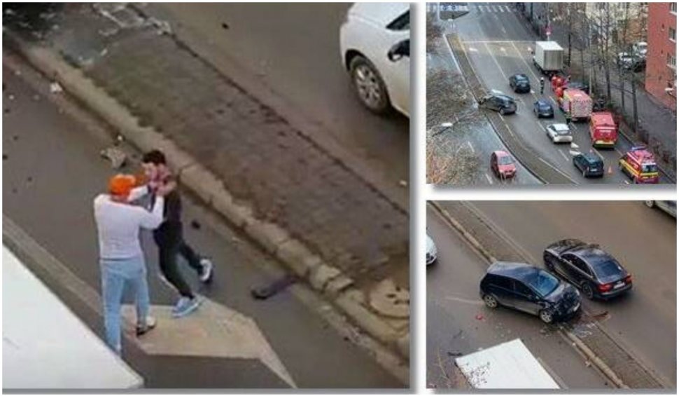 Tânăr șofer luat la bătaie de un taximetrist, după un accident, la Timișoara