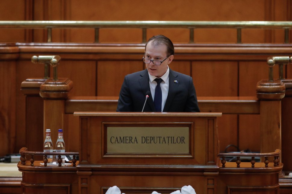 Florin Cîțu, gafă la tribuna Parlamentului. Aliații de la PSD au izbucnit în râs
