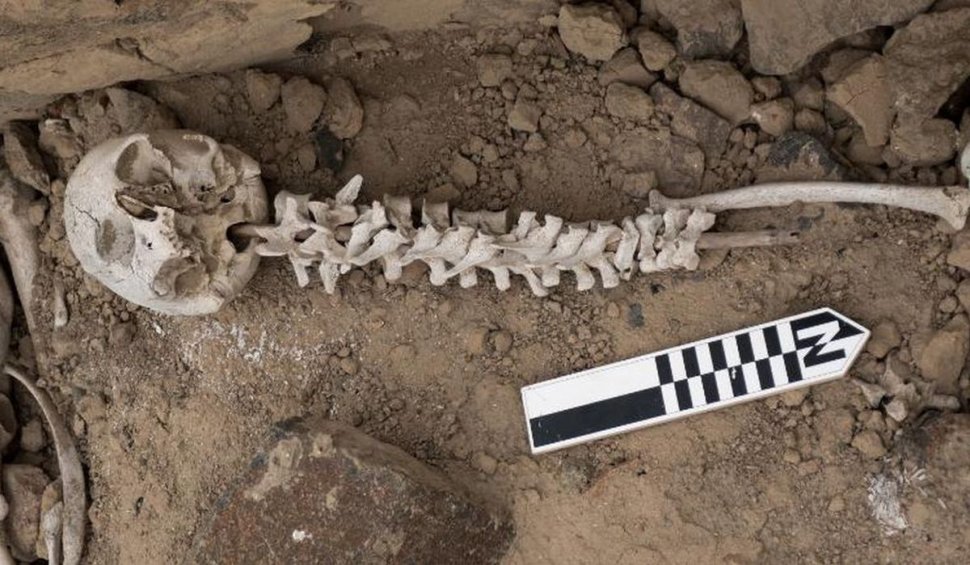 Descoperire macabră: schelete umane cu șira spinării înfiptă în țepușe de trestie, în Peru