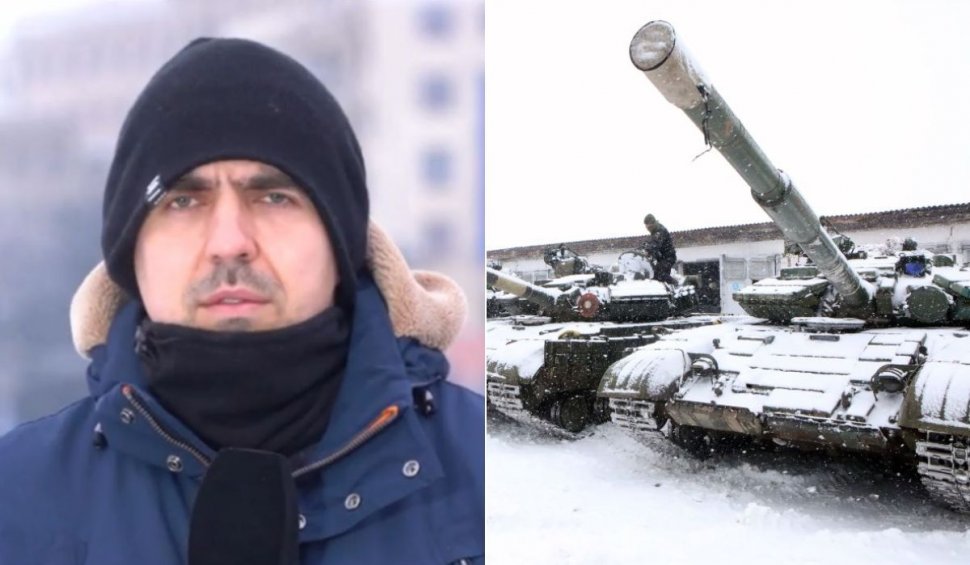 Cristi Popovici, jurnalist Antena 3, transmisiune LIVE de la graniţa dintre Ucraina şi Rusia | "Am văzut tehnică militară, tancuri, deplasări de trupe"