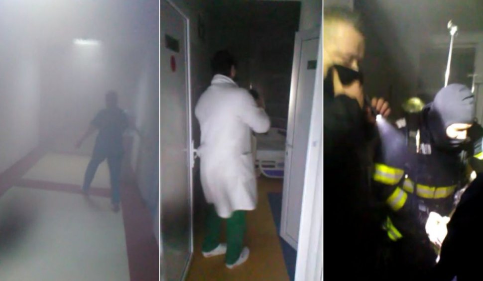Pacienţi îngroziţi şi asistente disperate să îi salveze, la spitalul din Suceava | Momentul în care pacienţii sunt evacuaţi în timpul incendiului