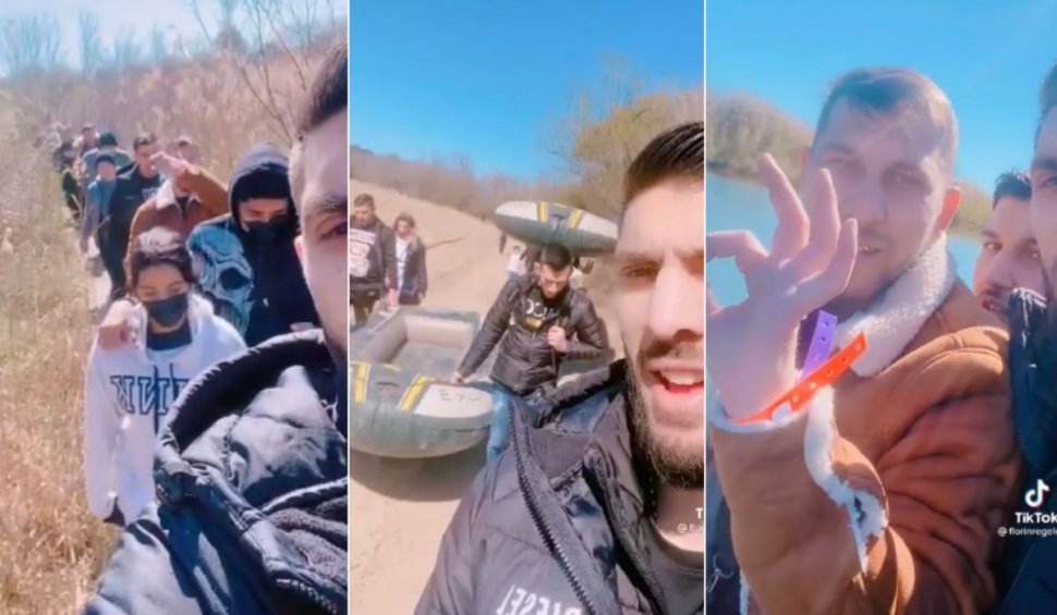 Un român s-a filmat în timp ce trecea ilegal, cu barca, graniţa dintre Mexic şi SUA, clip viral pe TikTok