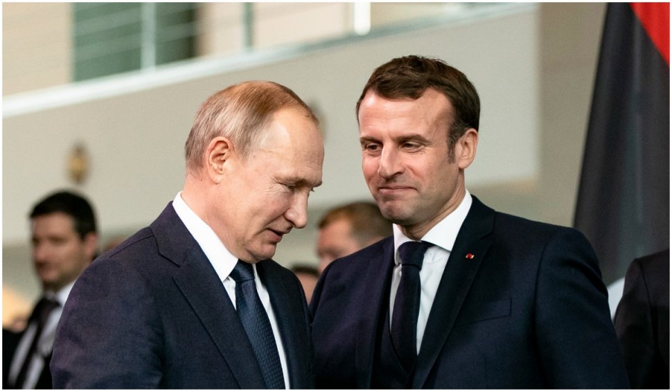 Emmanuel Macron, față în față cu Vladimir Putin: "Ne îndreptăm spre bârlogul lui Putin, e ca și când am da cu zarul"