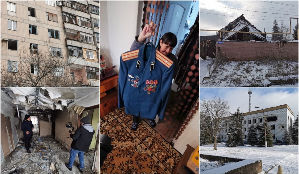 Antena 3, în direct de pe linia frontului | Mărturii cutremurătoare dintr-un oraş devastat de război: "Se trage încontinuu. De 8 ani stau fără geamuri în casă"
