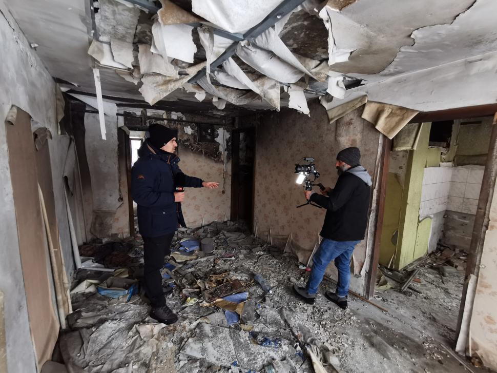 Antena 3, în direct de pe linia frontului | Drama unui tânăr care a reușit să fugă din calea războiului 750147