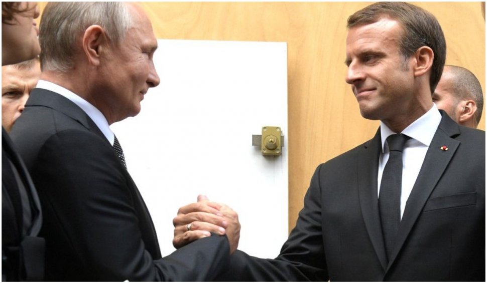 Cu ce l-a servit la cină Putin pe Macron. Carnea de ren, printre delicatesele de la masa "țarului"