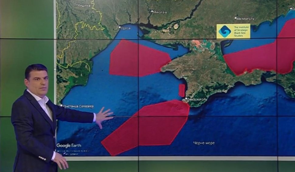 Harta care arată cum vrea să controleze Putin Marea Neagră. Se apropie extrem de periculos de frontierele României