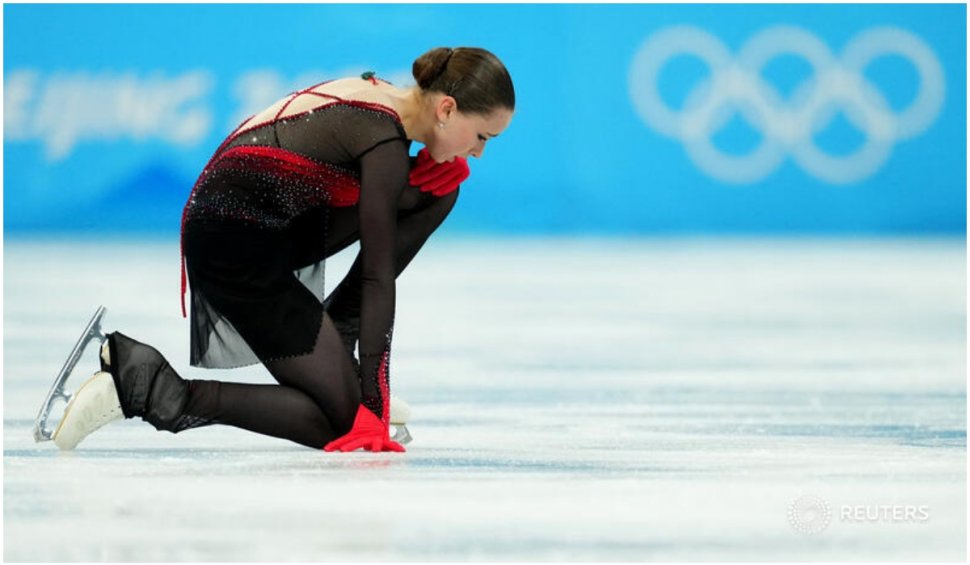 Patinatoarea rusă Kamila Valieva, prinsă dopată la Jocurile Olimpice de la Beijing. Era favorită pentru medalia de aur