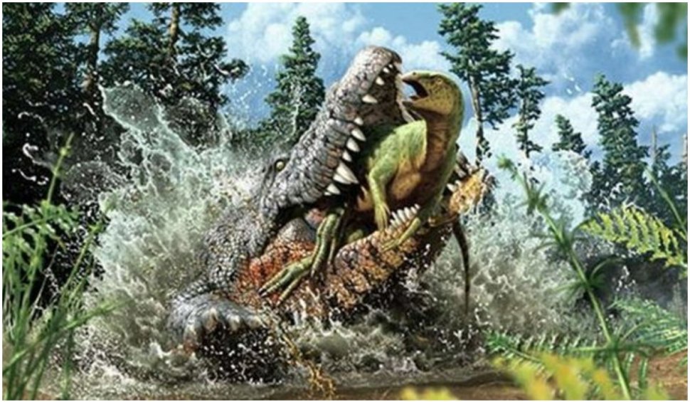 Au fost descoperite rămășițele unei noi specii de crocodil | Ultima sa masă a fost un dinozaur tânăr