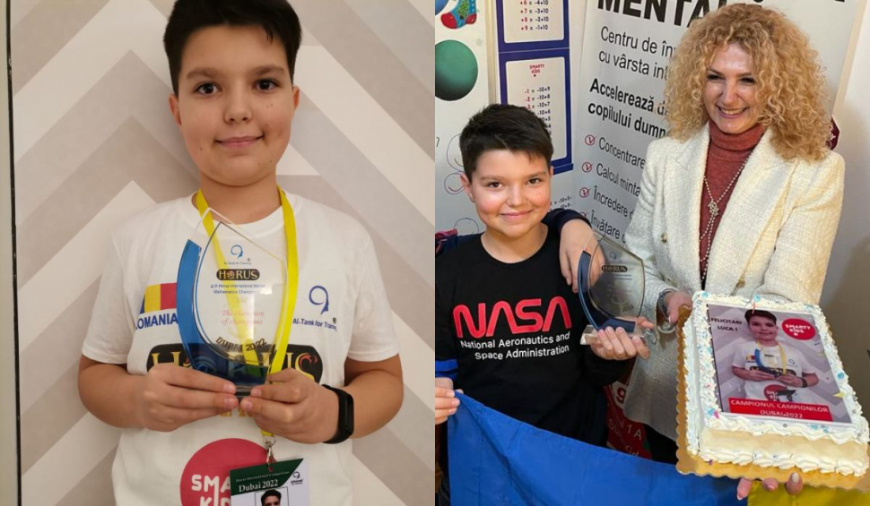 Luca, un român de 12 ani, a căștigat Olimpiada Internațională de Aritmetică Mentală pentru copii. Cum s-a antrenat să rezolve 160 de exerciții în 10 minute