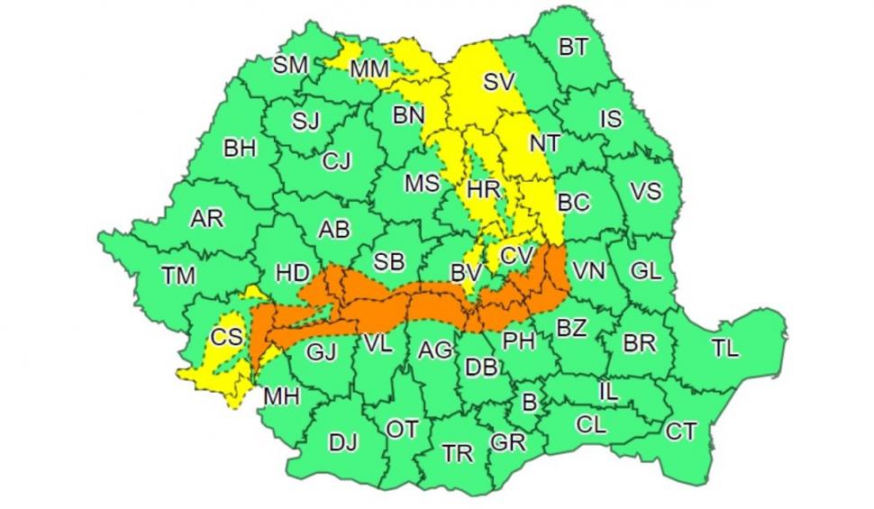 Avertizare meteo ANM de vijelii, viscol, ceaţă şi chiar polei în următoarele 24 de ore 751379