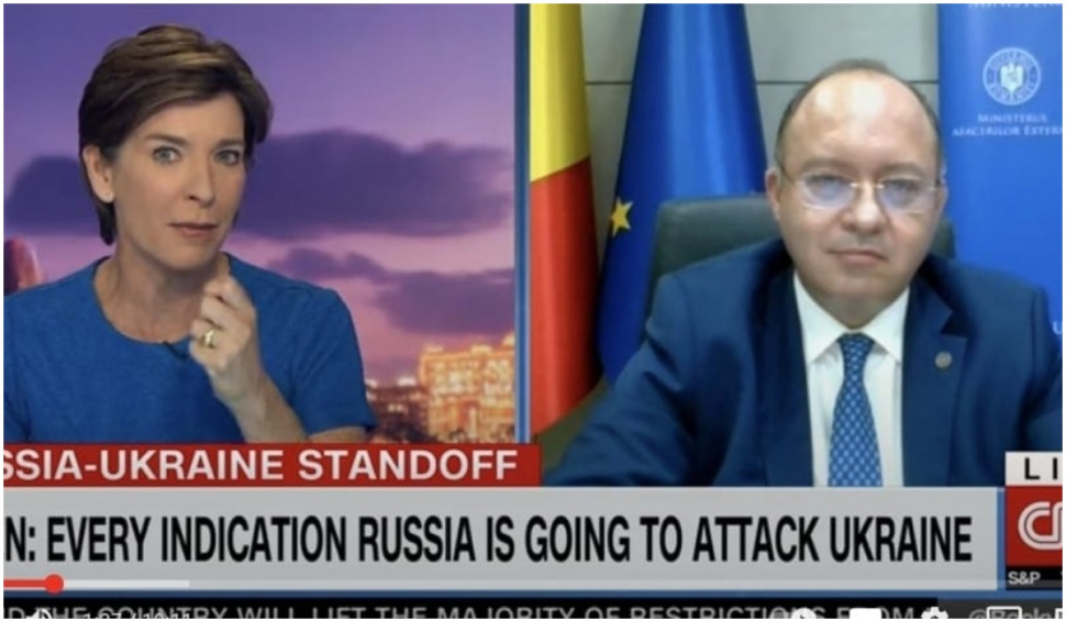 Bogdan Aurescu, interviu pentru CNN: ”Într-adevăr, se pare că există o pregătire a unui pretext pentru atac, pentru invazie”