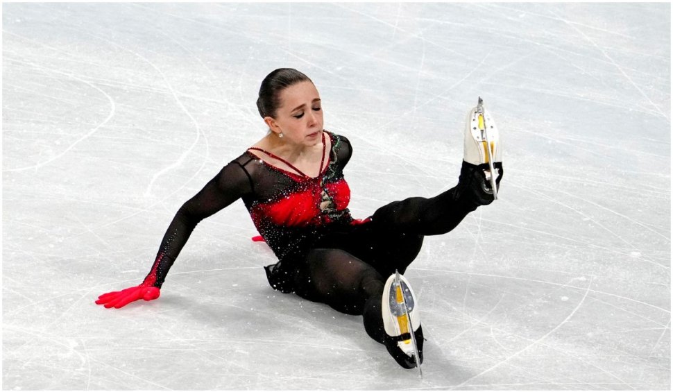 Kamila Valieva a ratat podiumul olimpic. Patinatoarea rusă a căzut de două ori și a plâns în hotote